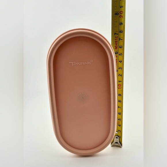 Vintage, Modular Mates #4 Storage Container with Pale Pink Lid, by Tupperware - Picture 5 of 5